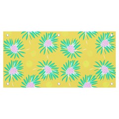 Mazipoodles Bold Daises Yellow Banner And Sign 6  X 3  by Mazipoodles