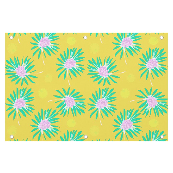 Mazipoodles Bold Daises Yellow Banner and Sign 6  x 4 