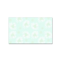 Mazipoodles Bold Daisies Spearmint Sticker (rectangular) by Mazipoodles