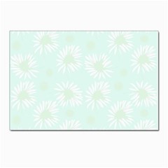 Mazipoodles Bold Daisies Spearmint Postcard 4 x 6  (pkg Of 10) by Mazipoodles