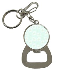 Mazipoodles Bold Daisies Spearmint Bottle Opener Key Chain by Mazipoodles