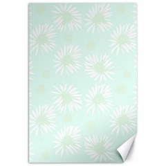 Mazipoodles Bold Daisies Spearmint Canvas 20  X 30  by Mazipoodles