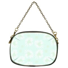 Mazipoodles Bold Daisies Spearmint Chain Purse (one Side) by Mazipoodles