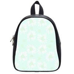 Mazipoodles Bold Daisies Spearmint School Bag (small) by Mazipoodles