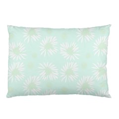 Mazipoodles Bold Daisies Spearmint Pillow Case (two Sides) by Mazipoodles