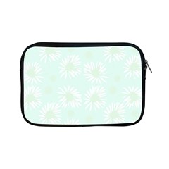 Mazipoodles Bold Daisies Spearmint Apple Ipad Mini Zipper Cases by Mazipoodles