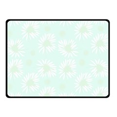 Mazipoodles Bold Daisies Spearmint Two Sides Fleece Blanket (small) by Mazipoodles