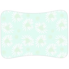 Mazipoodles Bold Daisies Spearmint Velour Seat Head Rest Cushion by Mazipoodles