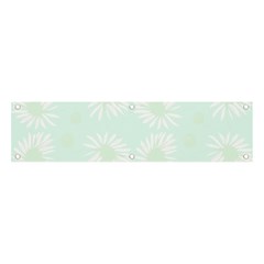 Mazipoodles Bold Daisies Spearmint Banner And Sign 4  X 1  by Mazipoodles