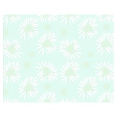 Mazipoodles Bold Daisies Spearmint Premium Plush Fleece Blanket (medium) by Mazipoodles