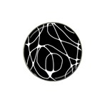 Mazipoodles Neuro Art - Black White Hat Clip Ball Marker Front