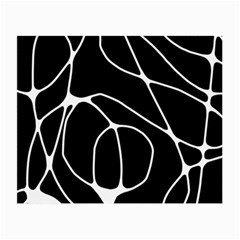 Mazipoodles Neuro Art - Black White Small Glasses Cloth (2 Sides) by Mazipoodles