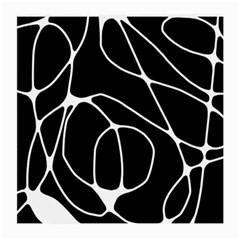 Mazipoodles Neuro Art - Black White Medium Glasses Cloth by Mazipoodles