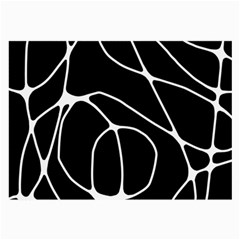 Mazipoodles Neuro Art - Black White Large Glasses Cloth by Mazipoodles