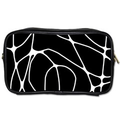 Mazipoodles Neuro Art - Black White Toiletries Bag (one Side) by Mazipoodles