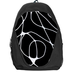 Mazipoodles Neuro Art - Black White Backpack Bag by Mazipoodles