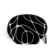 Mazipoodles Neuro Art - Black White Accessory Pouch (small) by Mazipoodles