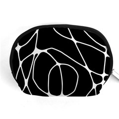 Mazipoodles Neuro Art - Black White Accessory Pouch (medium) by Mazipoodles