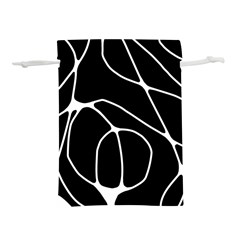 Mazipoodles Neuro Art - Black White Lightweight Drawstring Pouch (s) by Mazipoodles