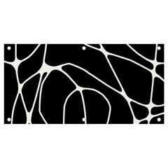 Mazipoodles Neuro Art - Black White Banner And Sign 4  X 2  by Mazipoodles