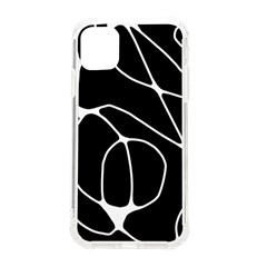 Mazipoodles Neuro Art - Black White Iphone 11 Tpu Uv Print Case by Mazipoodles