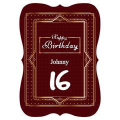 Birthday - Invitation Card 5  x 7  (Bracket)