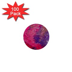 Fuchsia Flow 1  Mini Buttons (100 Pack)  by kaleidomarblingart