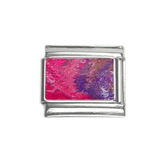 Fuchsia Flow Italian Charm (9mm) by kaleidomarblingart