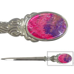 Fuchsia Flow Letter Opener by kaleidomarblingart