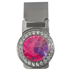 Fuchsia Flow Money Clips (cz)  by kaleidomarblingart