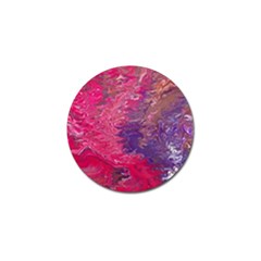 Fuchsia Flow Golf Ball Marker (4 Pack) by kaleidomarblingart