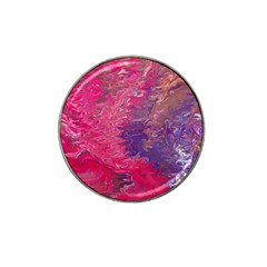 Fuchsia Flow Hat Clip Ball Marker (4 Pack) by kaleidomarblingart