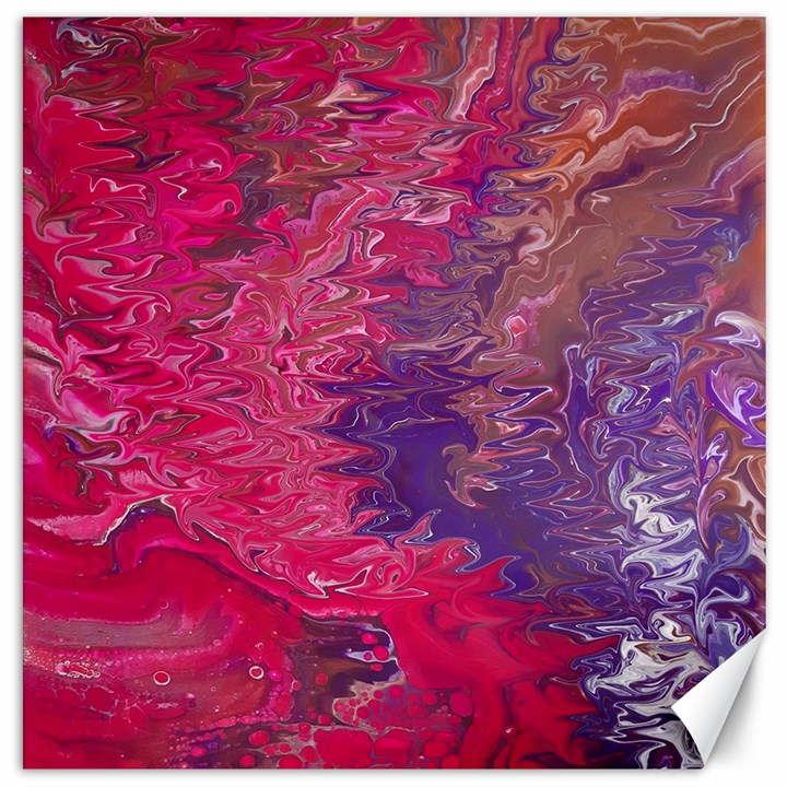 Fuchsia flow Canvas 20  x 20 