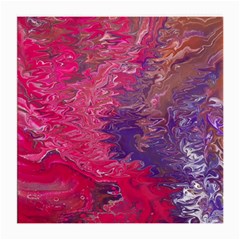 Fuchsia Flow Medium Glasses Cloth by kaleidomarblingart