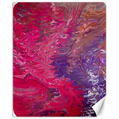 Fuchsia Flow Canvas 11  X 14  by kaleidomarblingart