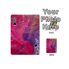 Fuchsia Flow Playing Cards 54 Designs (mini)