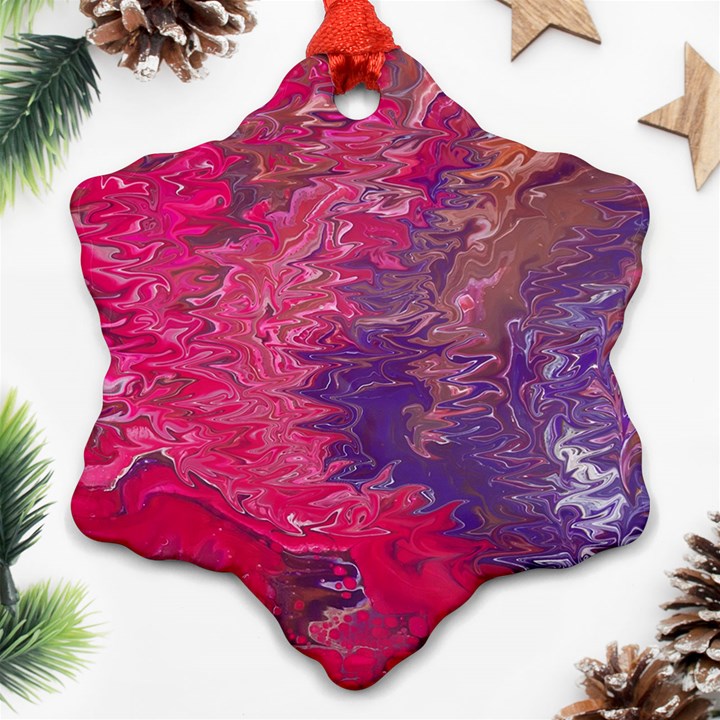 Fuchsia flow Ornament (Snowflake)