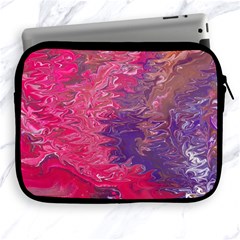 Fuchsia Flow Apple Ipad 2/3/4 Zipper Cases by kaleidomarblingart