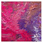 Fuchsia flow Square Satin Scarf (36  x 36 ) Front