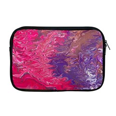 Fuchsia Flow Apple Macbook Pro 17  Zipper Case by kaleidomarblingart