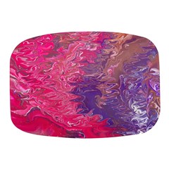 Fuchsia Flow Mini Square Pill Box by kaleidomarblingart