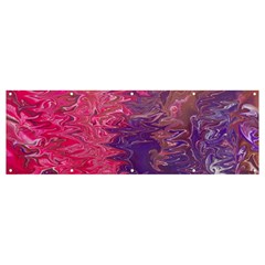 Fuchsia Flow Banner And Sign 12  X 4  by kaleidomarblingart