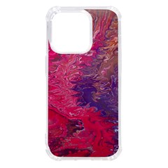 Fuchsia Flow Iphone 14 Pro Tpu Uv Print Case by kaleidomarblingart