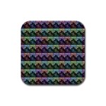 Inspirational Think Big Concept Pattern Rubber Coaster (Square) Front