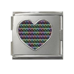 Inspirational Think Big Concept Pattern Mega Link Heart Italian Charm (18mm) by dflcprintsclothing