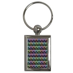 Inspirational Think Big Concept Pattern Key Chain (rectangle) by dflcprintsclothing