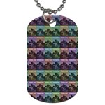 Inspirational Think Big Concept Pattern Dog Tag (Two Sides) Front