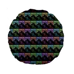 Inspirational Think Big Concept Pattern Standard 15  Premium Round Cushions by dflcprintsclothing