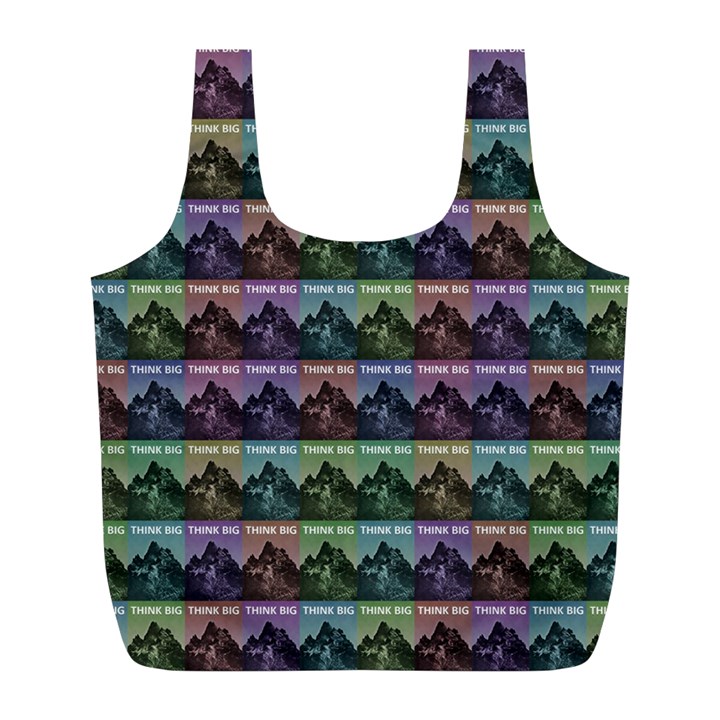 Inspirational Think Big Concept Pattern Full Print Recycle Bag (L)