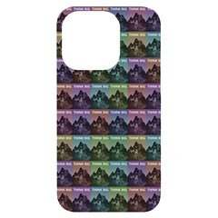 Inspirational Think Big Concept Pattern Iphone 14 Pro Black Uv Print Case by dflcprintsclothing